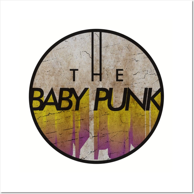 THE BABY PUNK - VINTAGE YELLOW CIRCLE Wall Art by GLOBALARTWORD